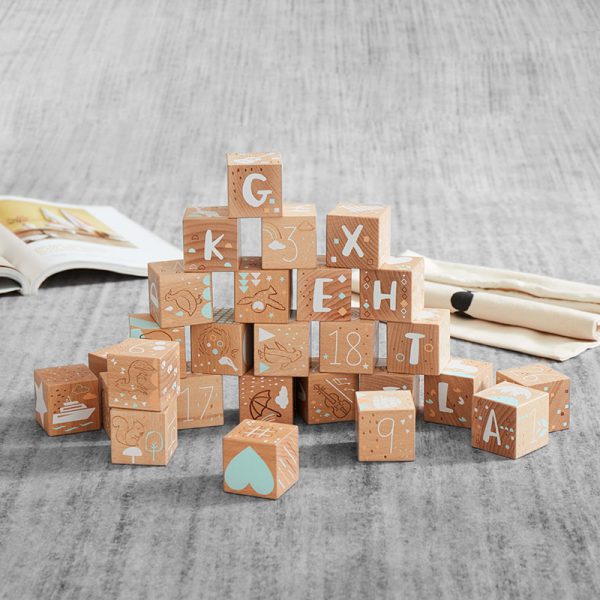 Keepsake Etched Baby Blocks - Oliver Ruffus