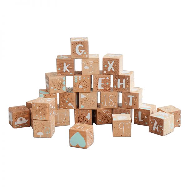 Keepsake Etched Baby Blocks - Oliver Ruffus