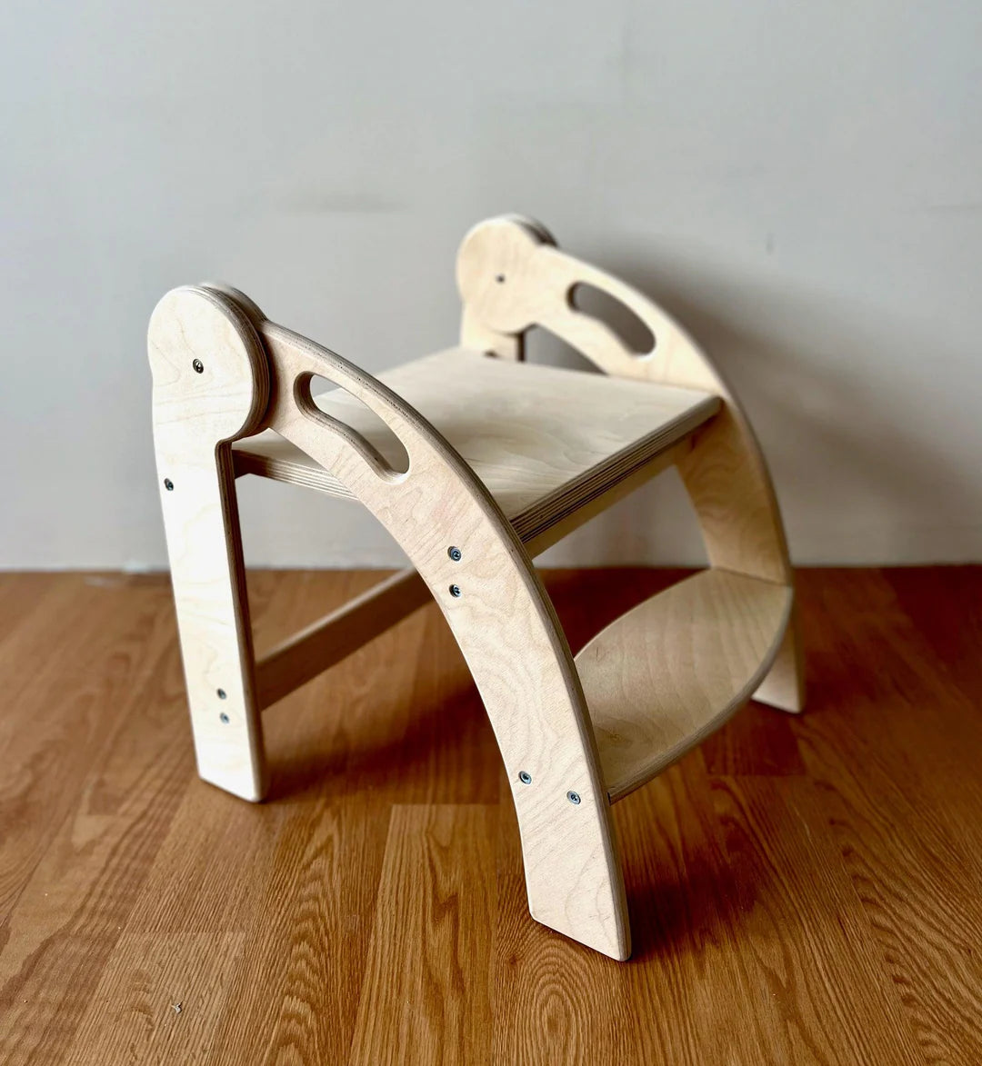 Foldable Montessori Kitchen Step Stool - Oliver Ruffus