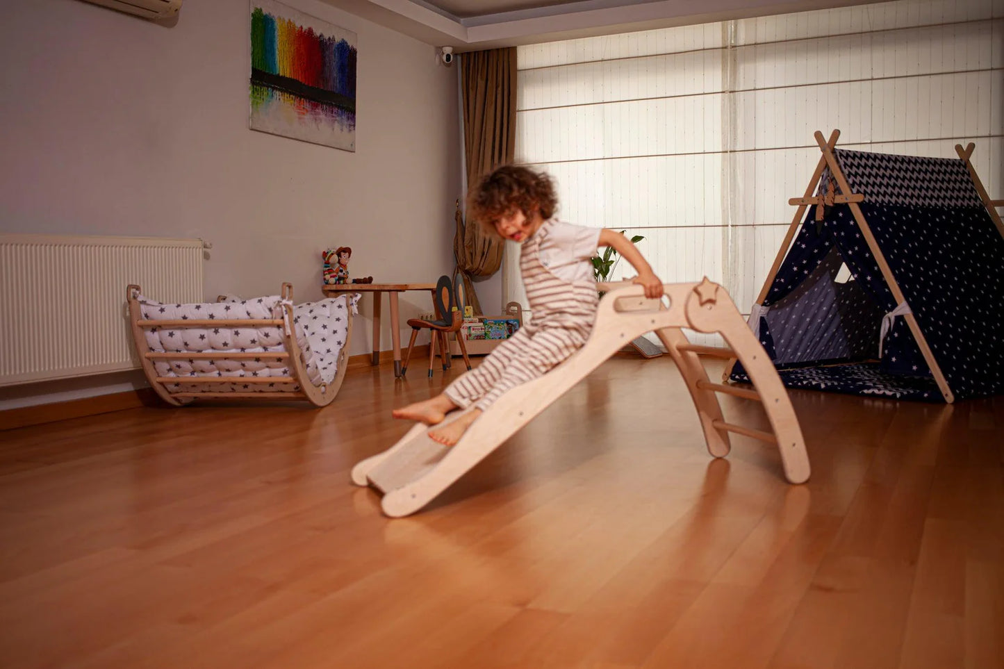 Foldable Wooden Slide - Oliver Ruffus