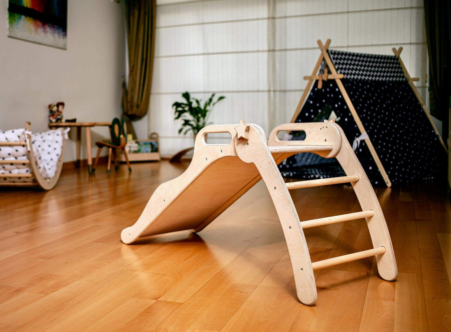 Foldable Wooden Slide