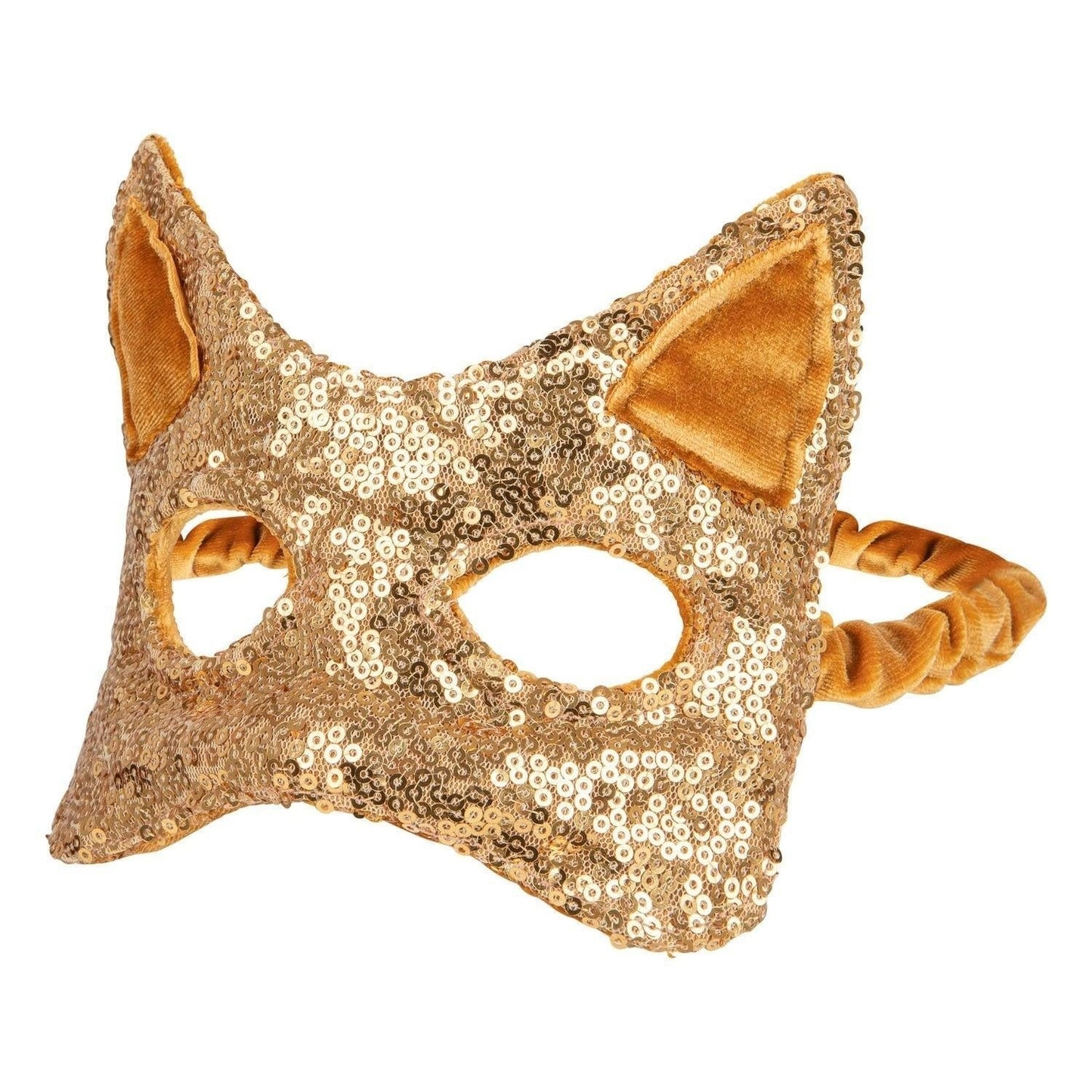 Gold Sequins Cat mask