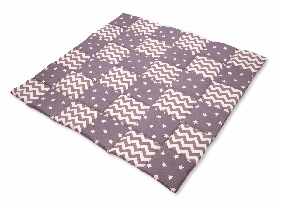 Gray Stars Play Tent and Play Mat