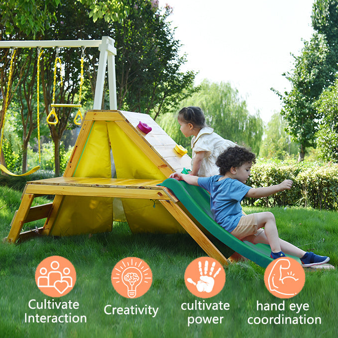 Palm - 5-in-1 Outdoor and Indoor Playground Playset