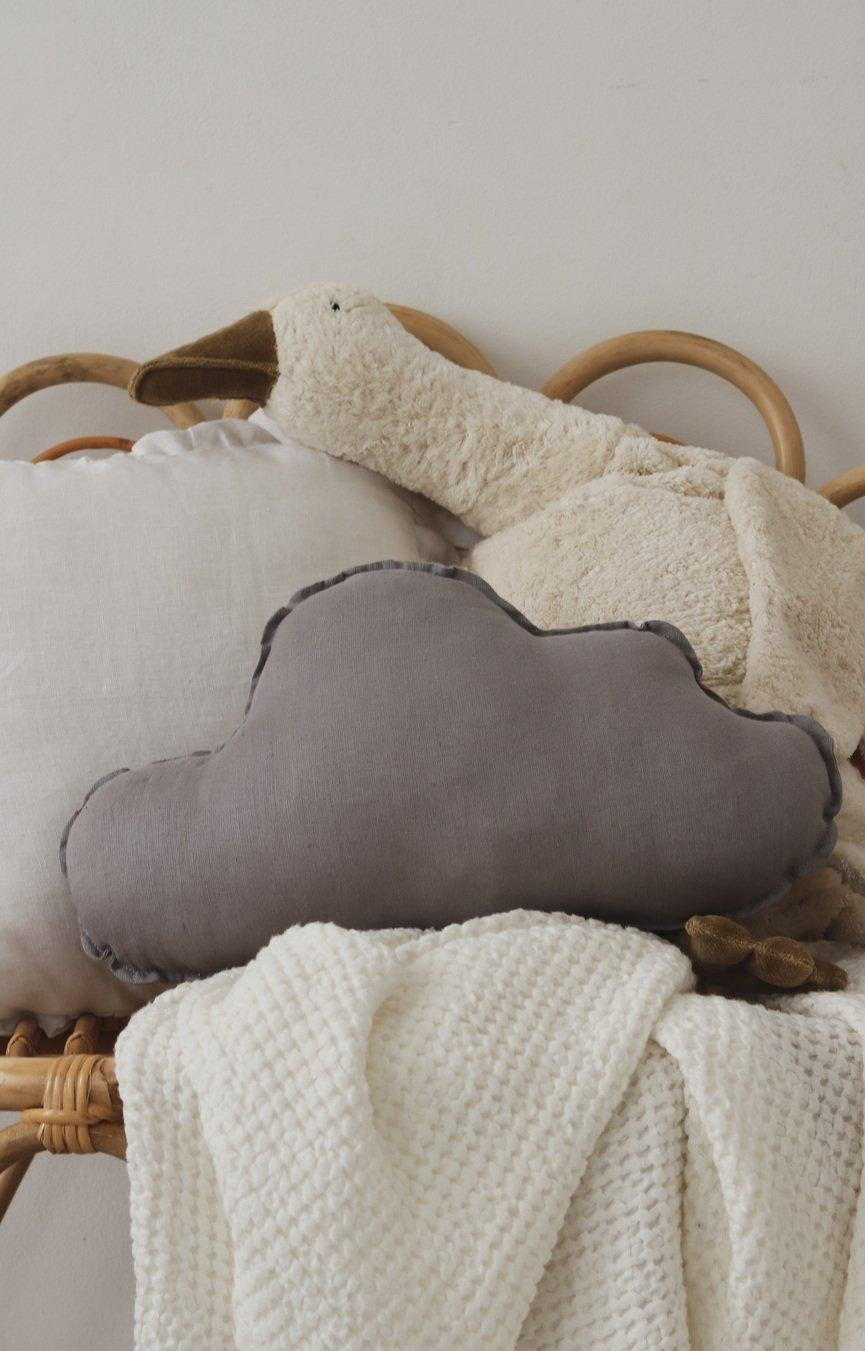 Linen Grey Cloud Pillow