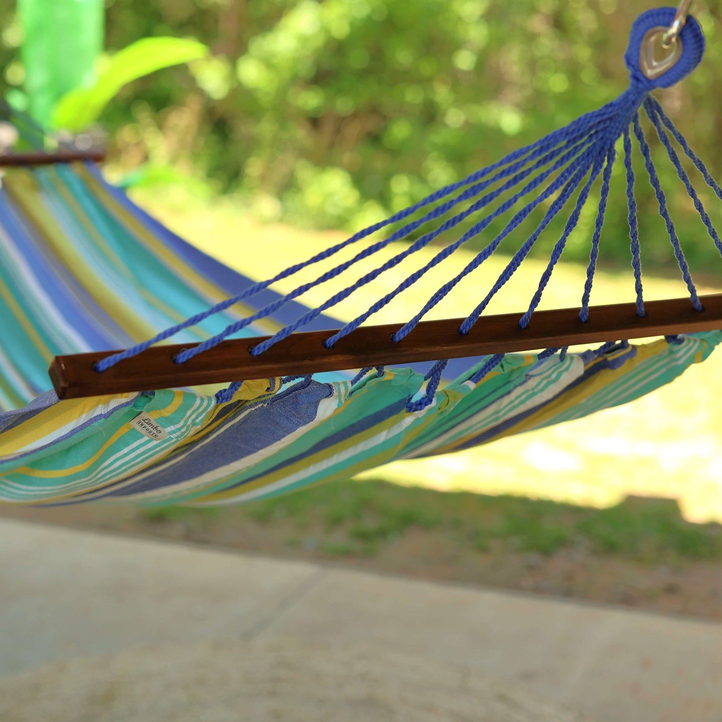 Cotton Hammock With Wood Spreader Bars | OCEAN