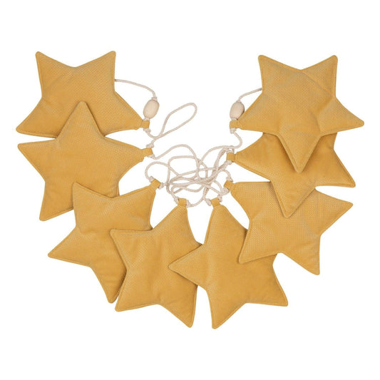 Velvet Honey Dust Garland with Stars