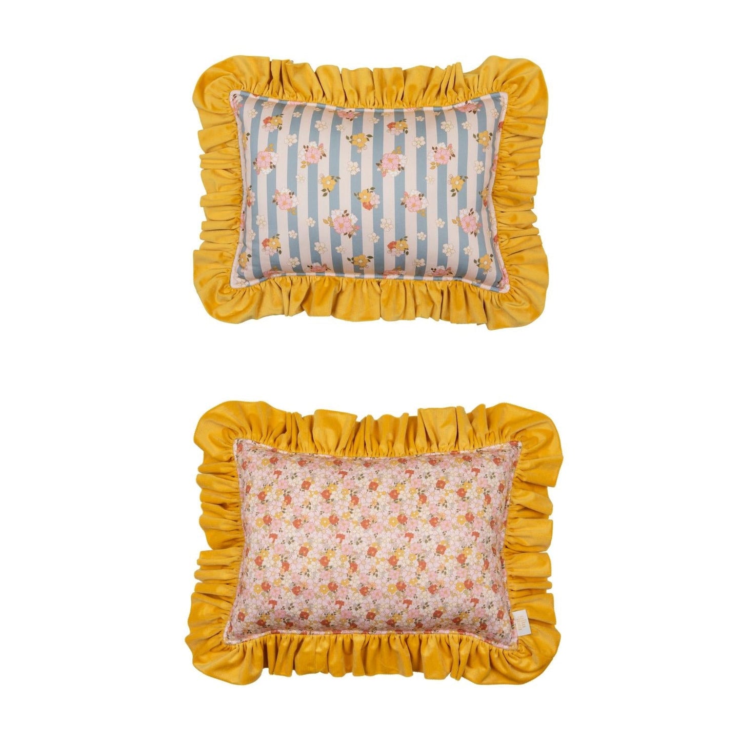 "Summer Garden" Pillow with Frill