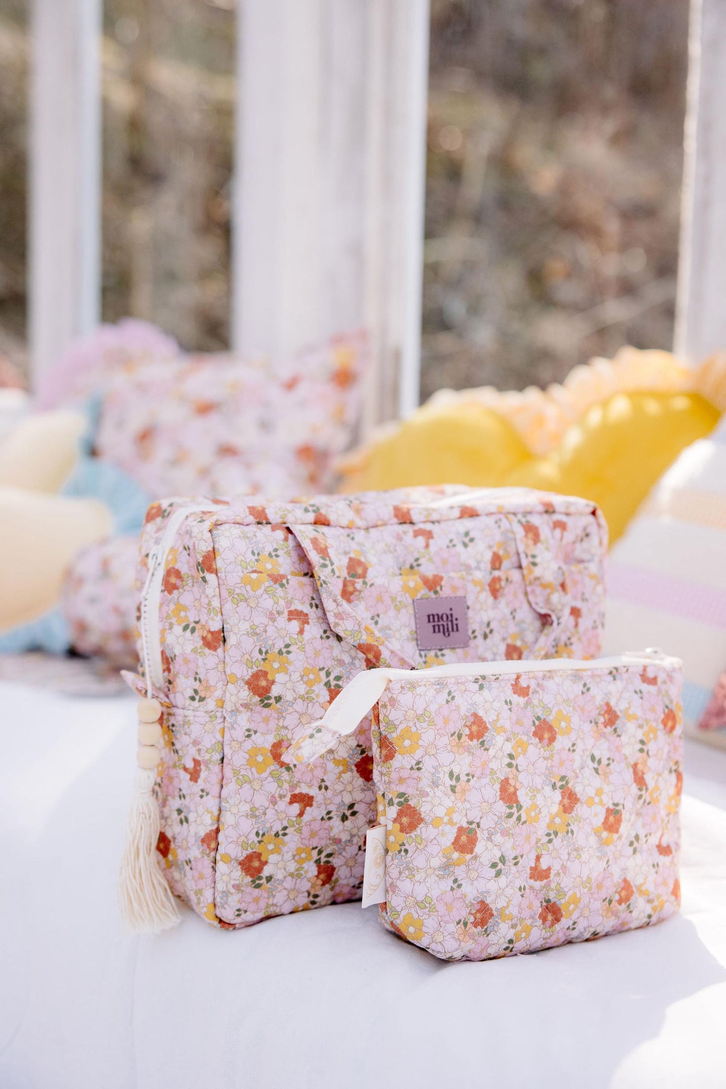 "Spring Garden" Makeup bag set