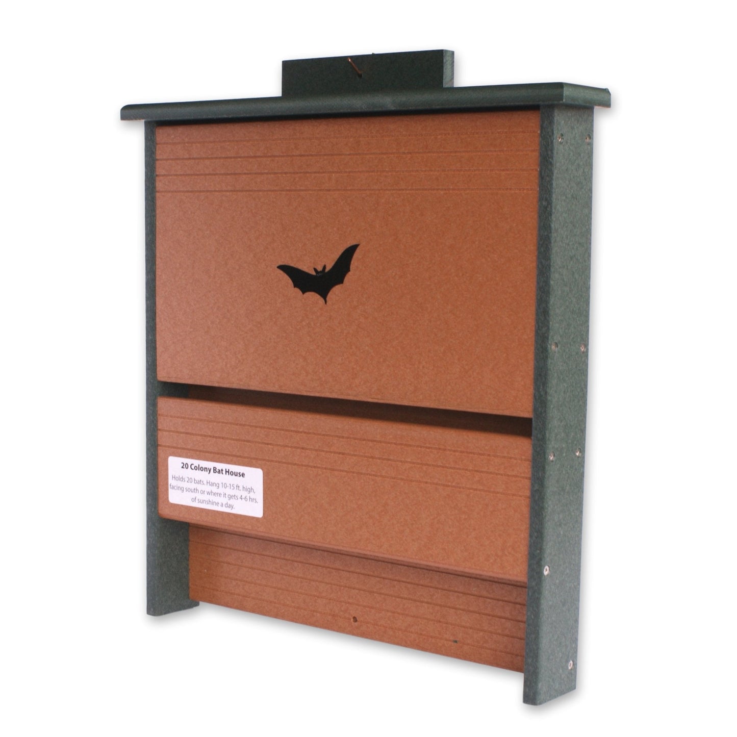 Amish-Made 20 Colony Bat House, Eco-Friendly Poly Lumber