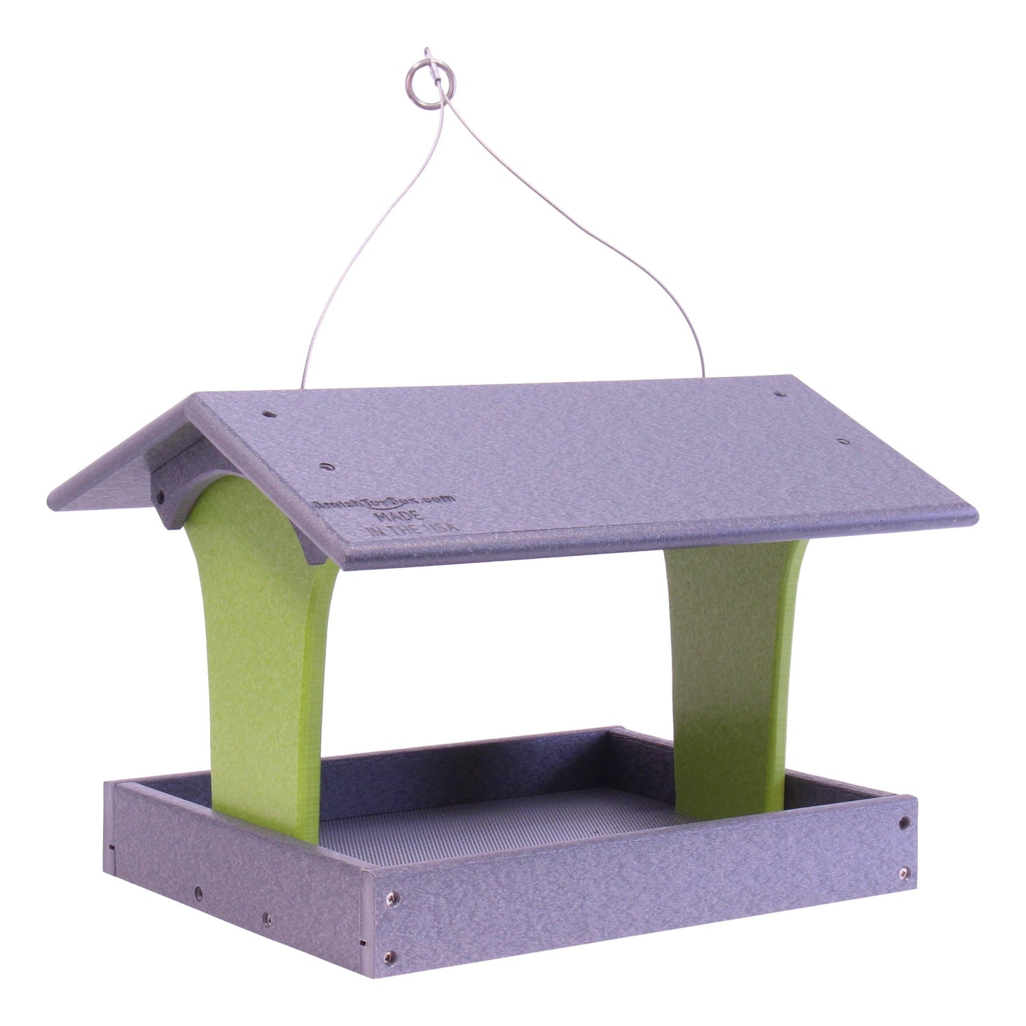 Fly-By Platform Hanging Bird Feeder, Made With Poly Lumber