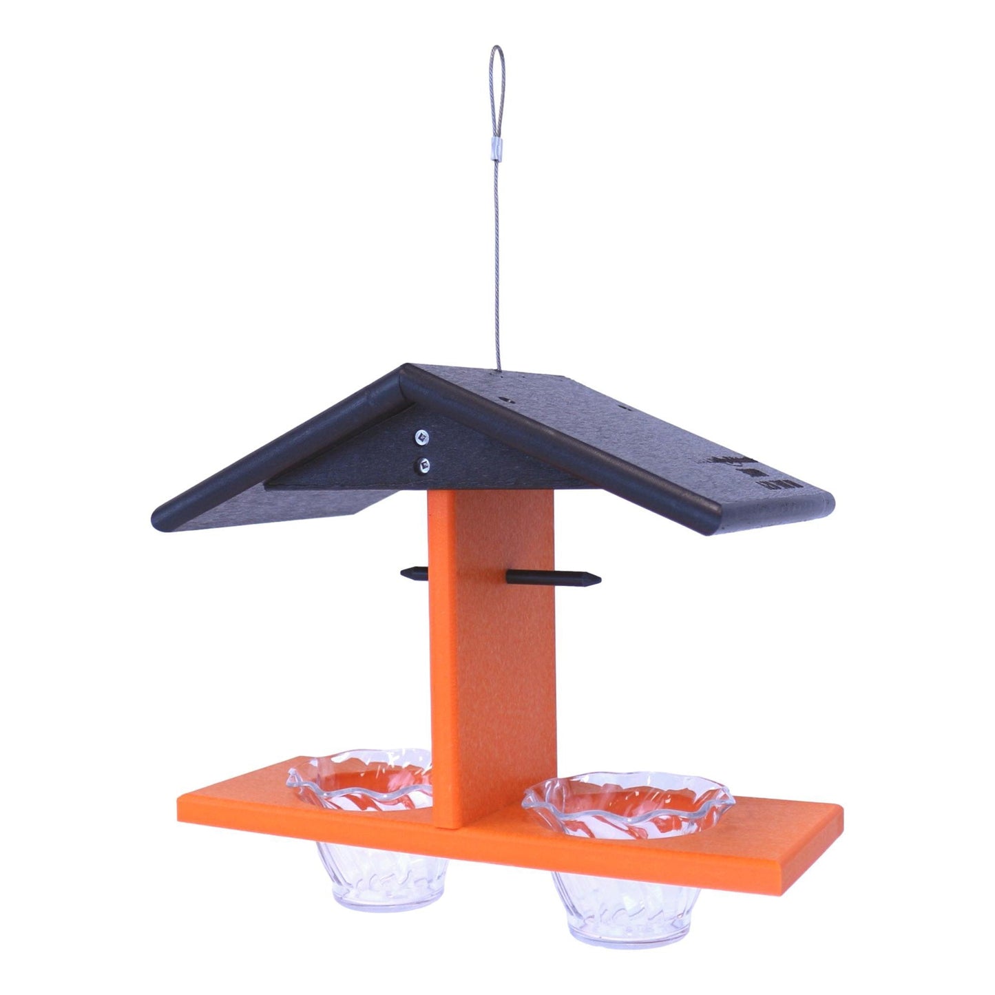 Oriole Bird Feeder, Double-Cup Jelly Feeder with Pegs for Oranges