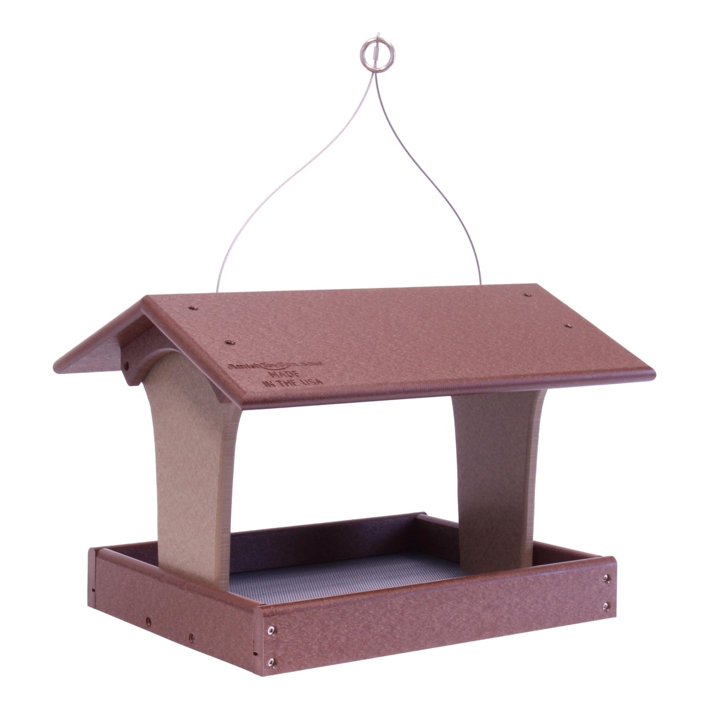 Fly-By Platform Hanging Bird Feeder, Made With Poly Lumber