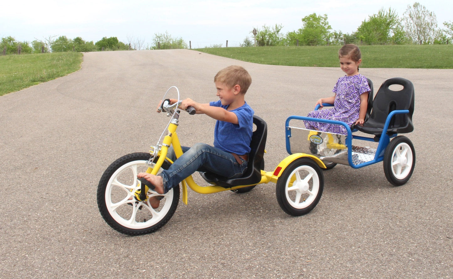 Amish-Made Chipmunk Coach, Kid's Pull-Behind Trailer