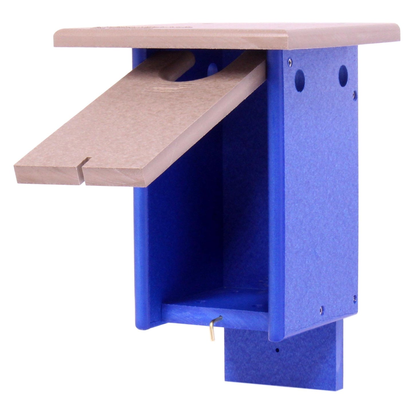 AmishToyBox.com Bluebird House, Post Mount, Amish-Made with 100% Recycled Poly Lumber