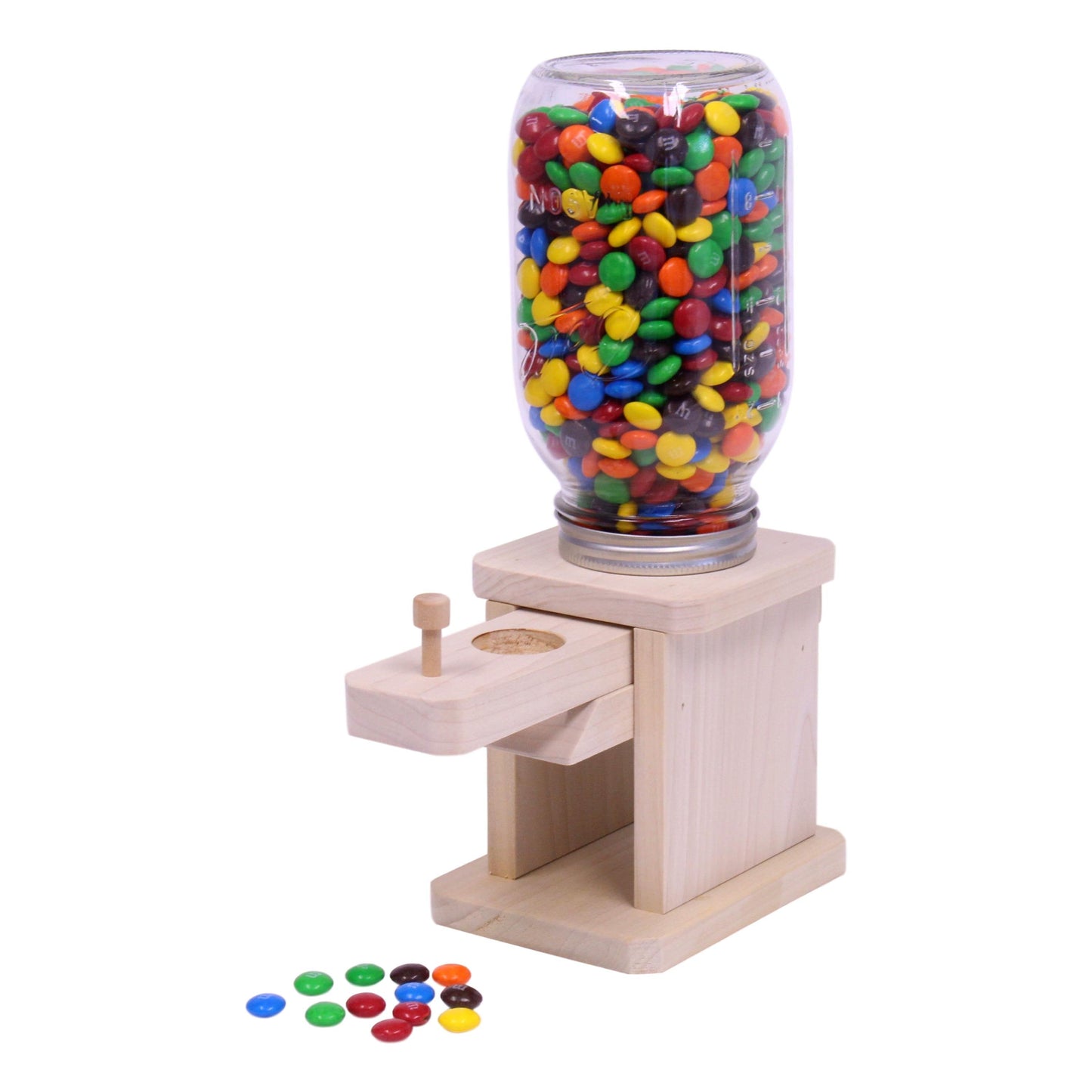 Jar Candy Dispenser, Great for M&M's, Peanuts, or Jelly Beans