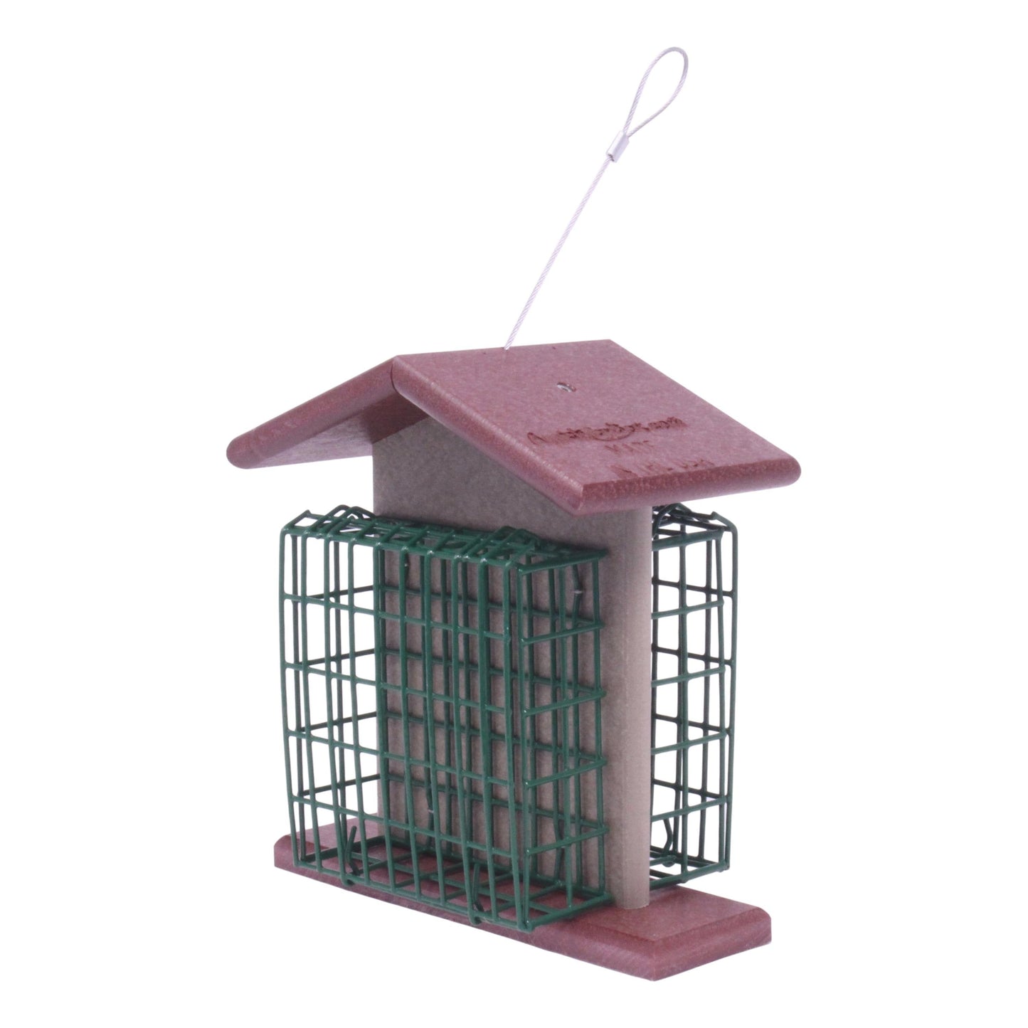 Double Suet-Cake Bird Feeder, Made With Poly Lumber, Amish-Made