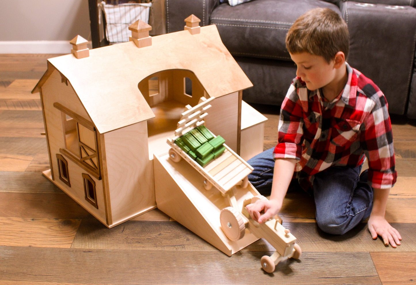 Large Pennsylvania Bank Barn Toy, Hand-Crafted in Lancaster County, PA