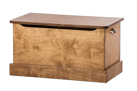 Amish-Made Deluxe Wooden Kid's Toy Box Chest - 34" Wide