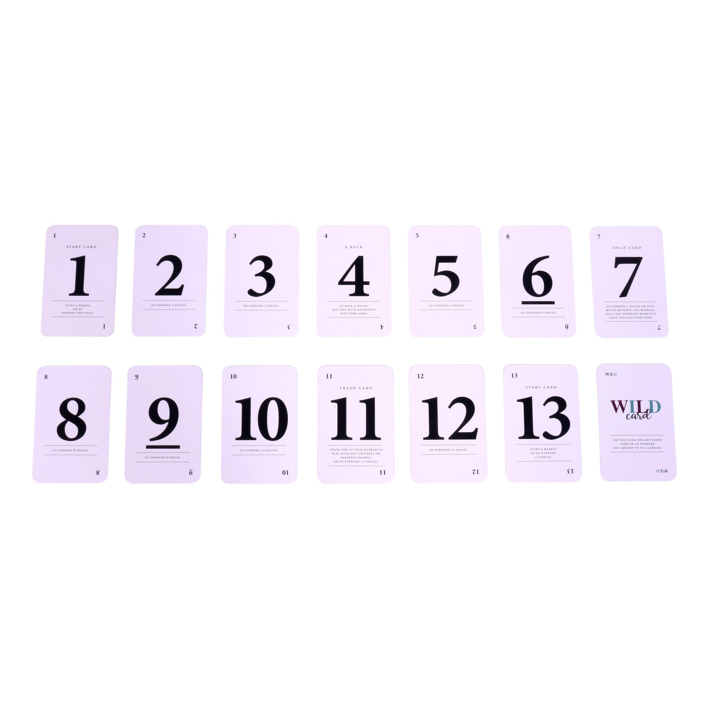 Playing Cards for Marble Chase Game, Pack of 2 Decks