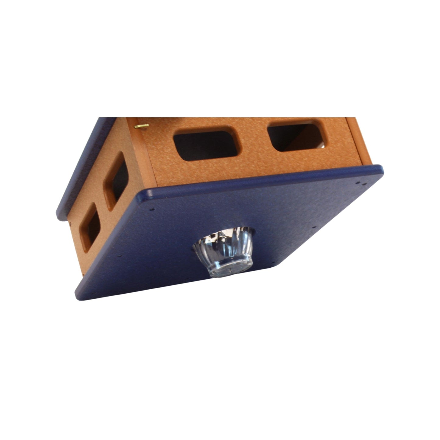 Bluebird Feeder - Hanging Block House Mealworm Feeder for Bluebirds - Amish-Made with Poly Lumber