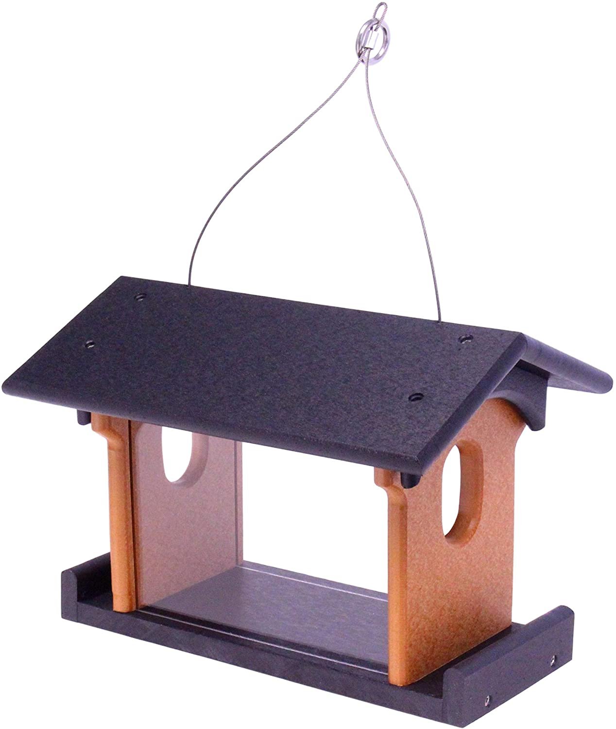 Amish-Made Bluebird Feeder For Feeding Mealworms, Poly Lumber