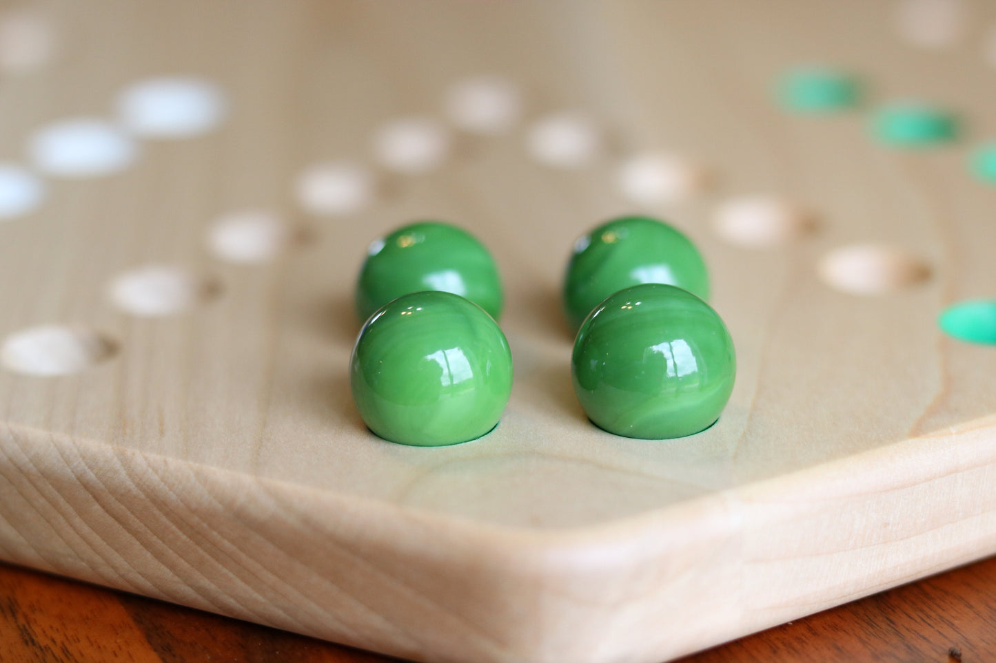 Hand-Painted Wooden Aggravation Game Board (Wahoo), Double-Sided