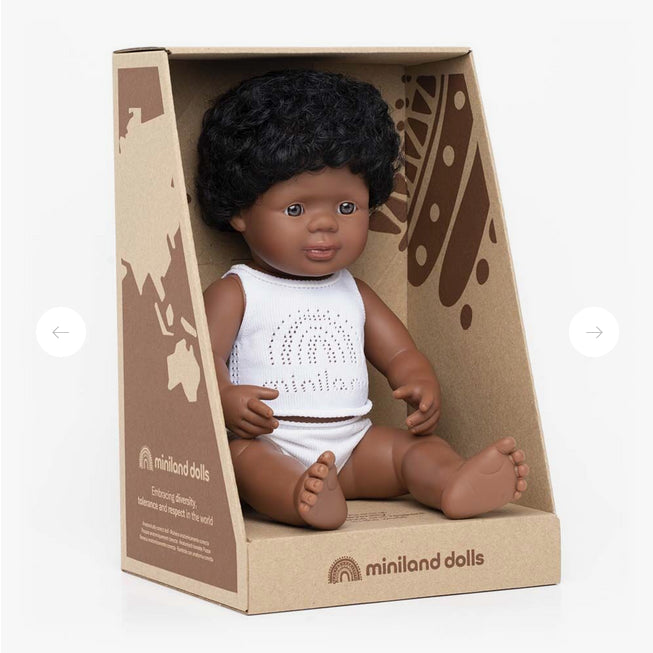 Baby Doll African-American boy 15"