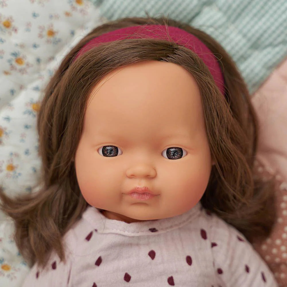 Baby Doll Brunette Girl 15"