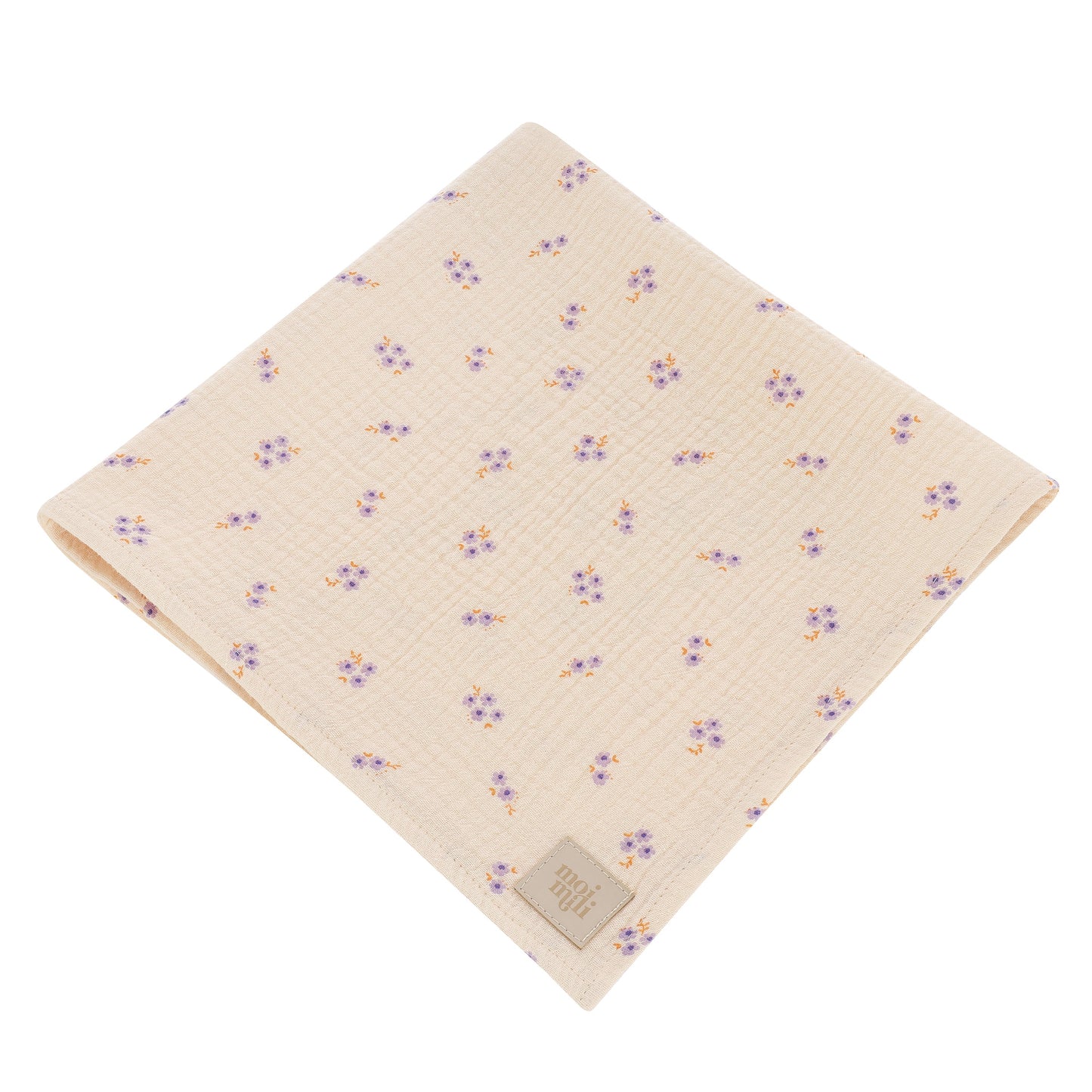 Pink and purple forget-me-not Muslin Nappies (Set of 2)