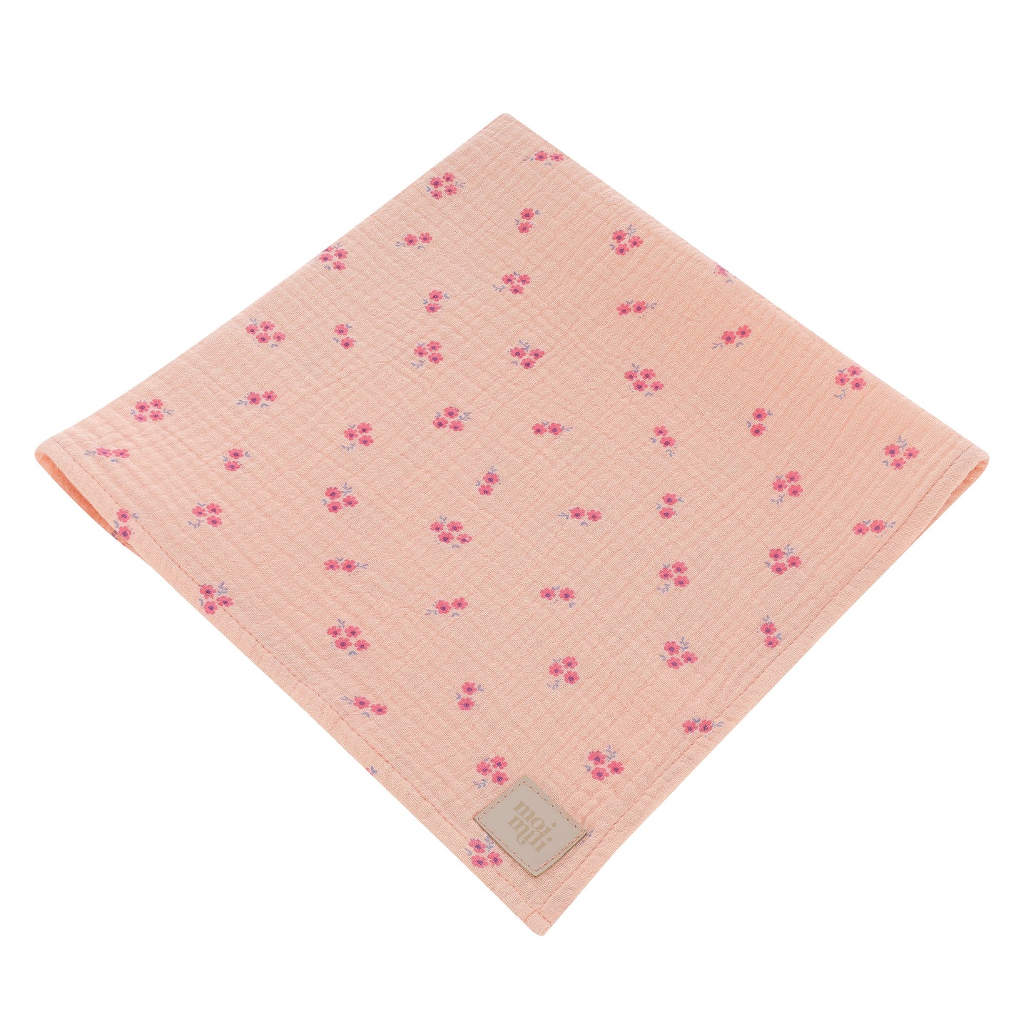 Pink and purple forget-me-not Muslin Nappies (Set of 2)