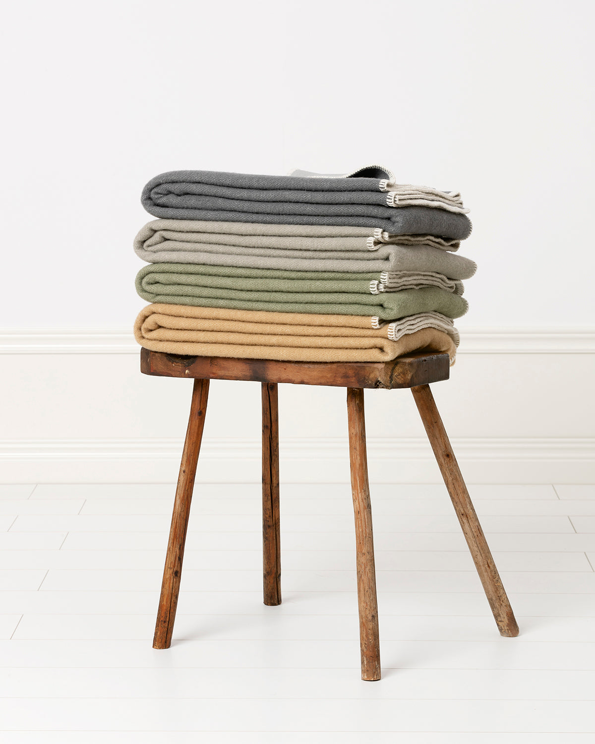 Blanket YLVA Pine/Seagrass