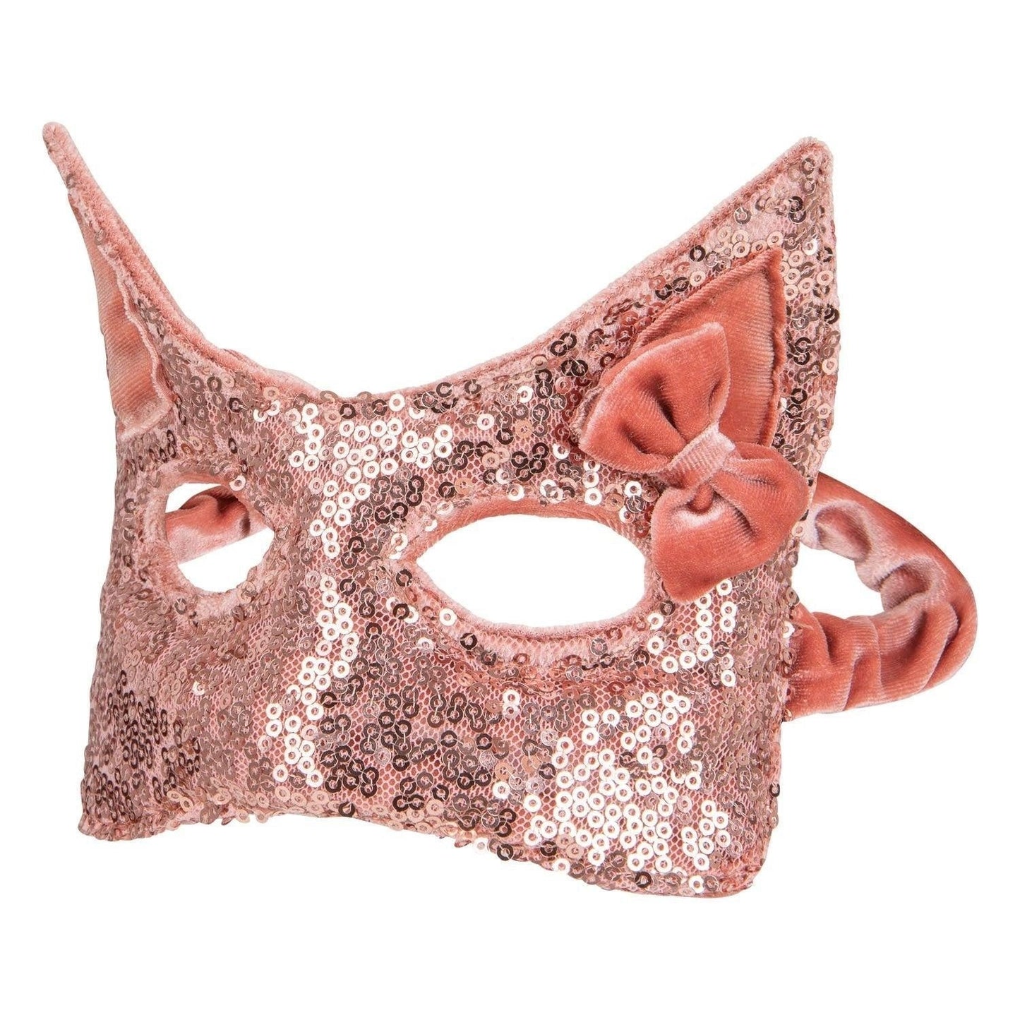 Pink sequins Cat Mask