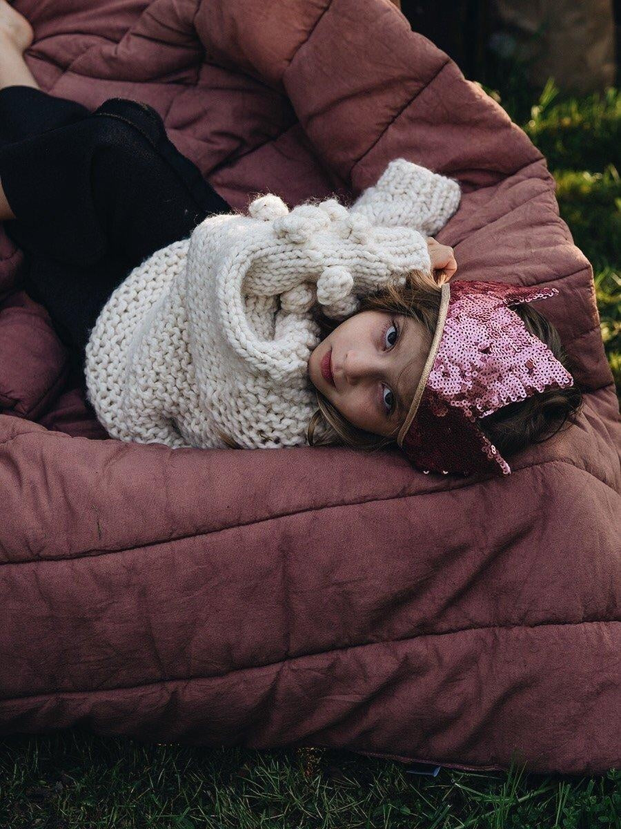 Pink Sequins Crown