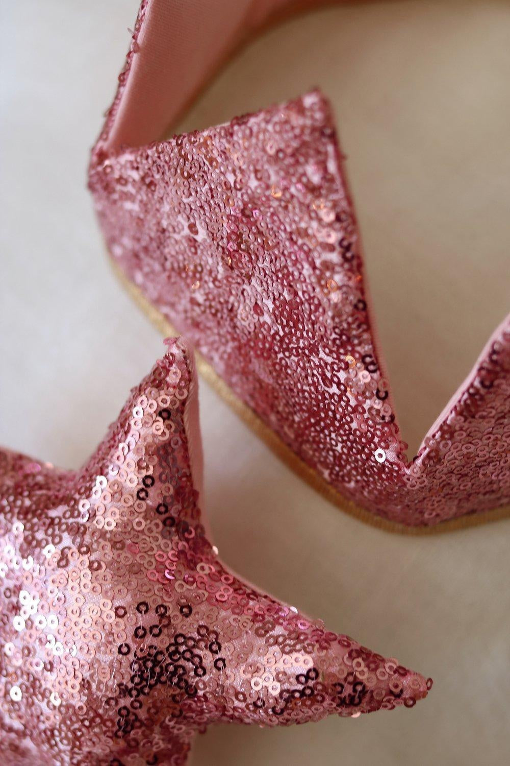 Pink Sequins Crown and Wand Magic Set