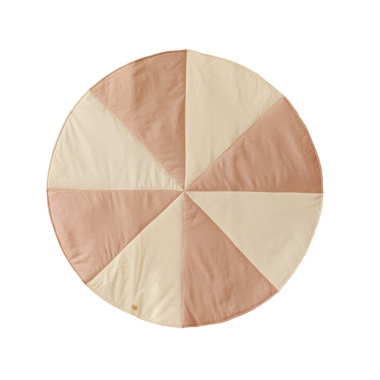 “Powder Candy” Round Patchwork Mat