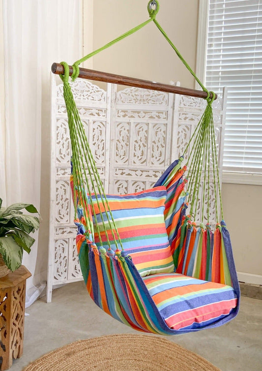 Colorful Rainbow Hammock Chair Swing | RAINBOW