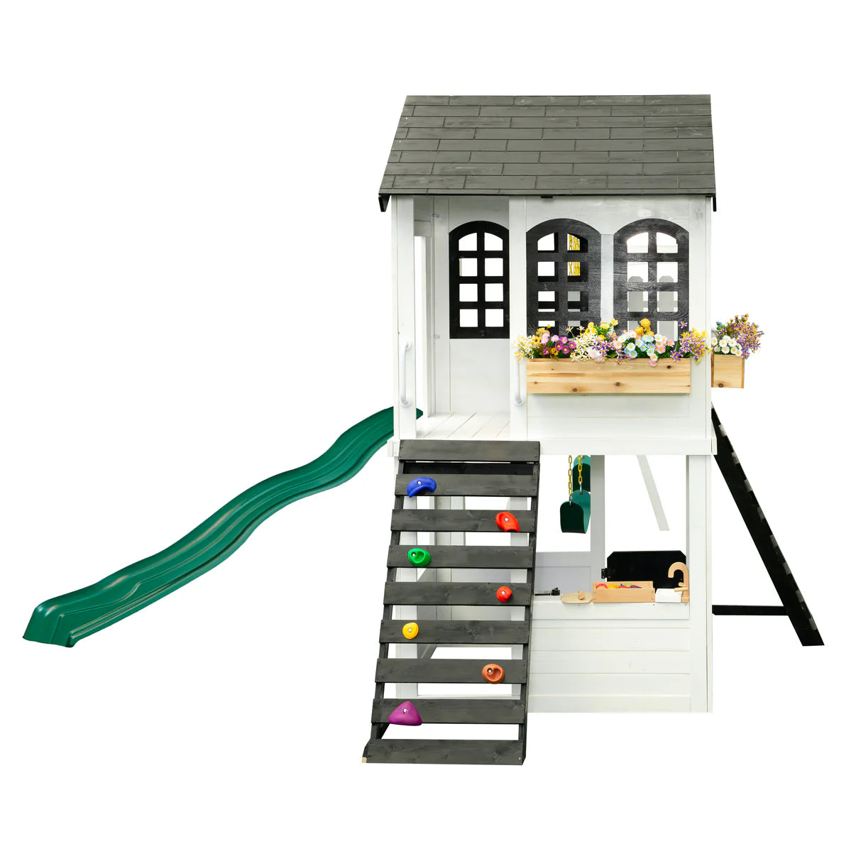 Reign Two Story Playhouse with optional Reign Swing Attachment