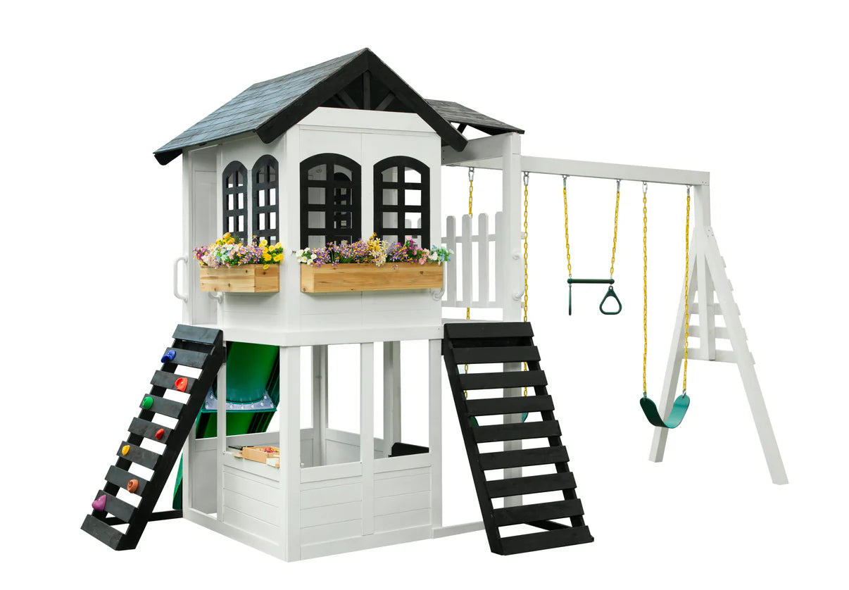 Reign Two Story Playhouse with optional Reign Swing Attachment