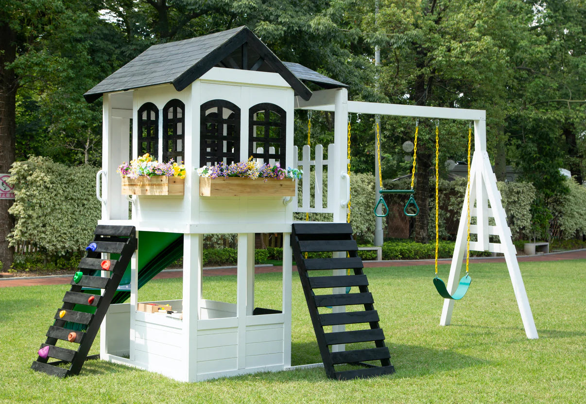 Reign Two Story Playhouse with optional Reign Swing Attachment