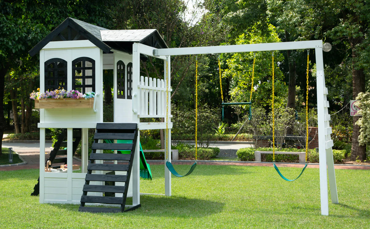 Reign Two Story Playhouse with optional Reign Swing Attachment