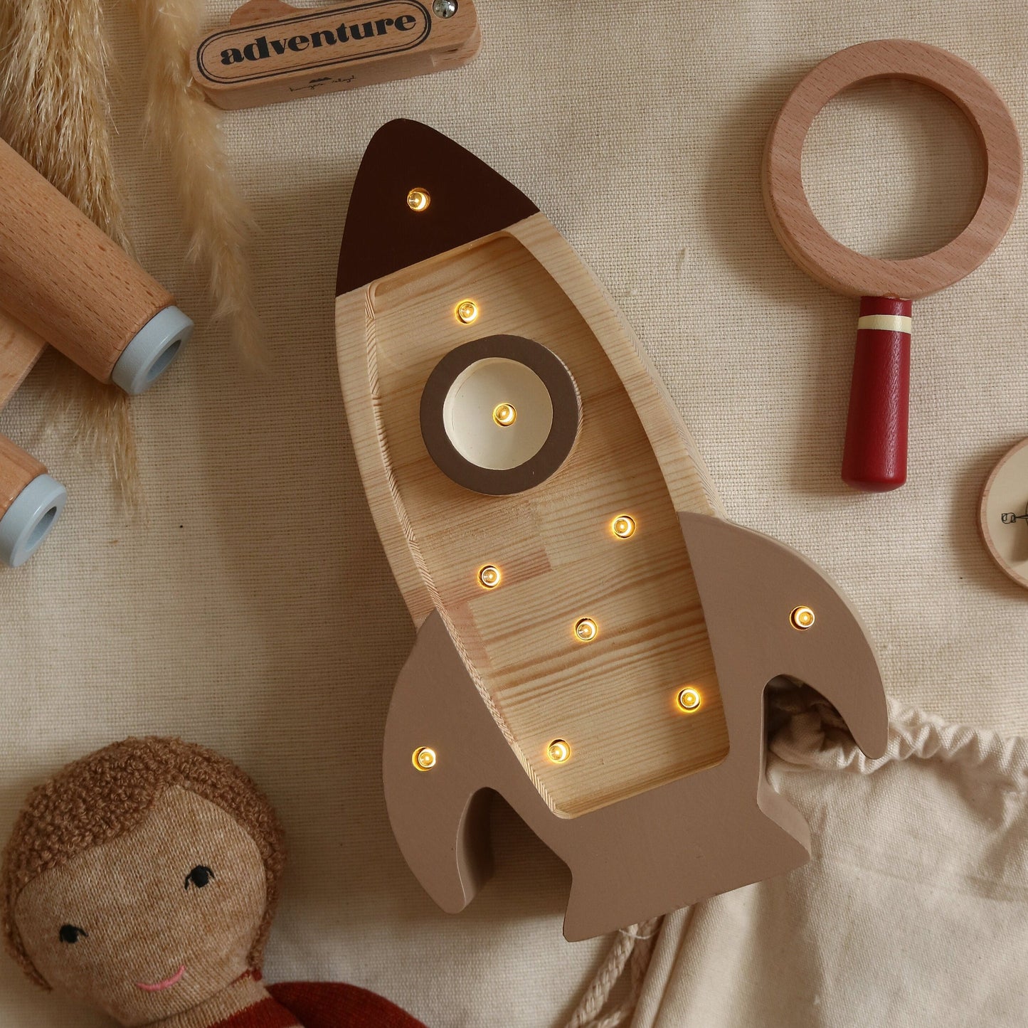 Little Lights Mini Rocket Ship Lamp