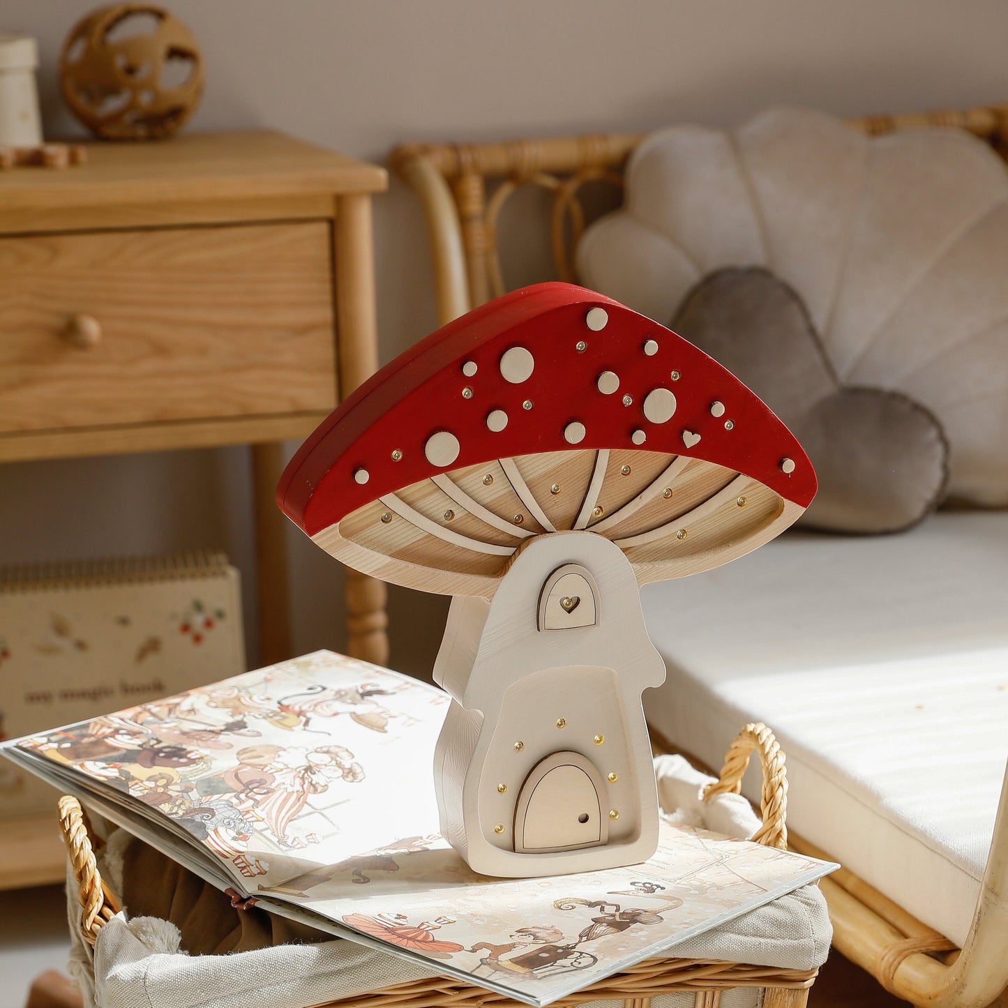 Little Lights Mushroom House Lamp