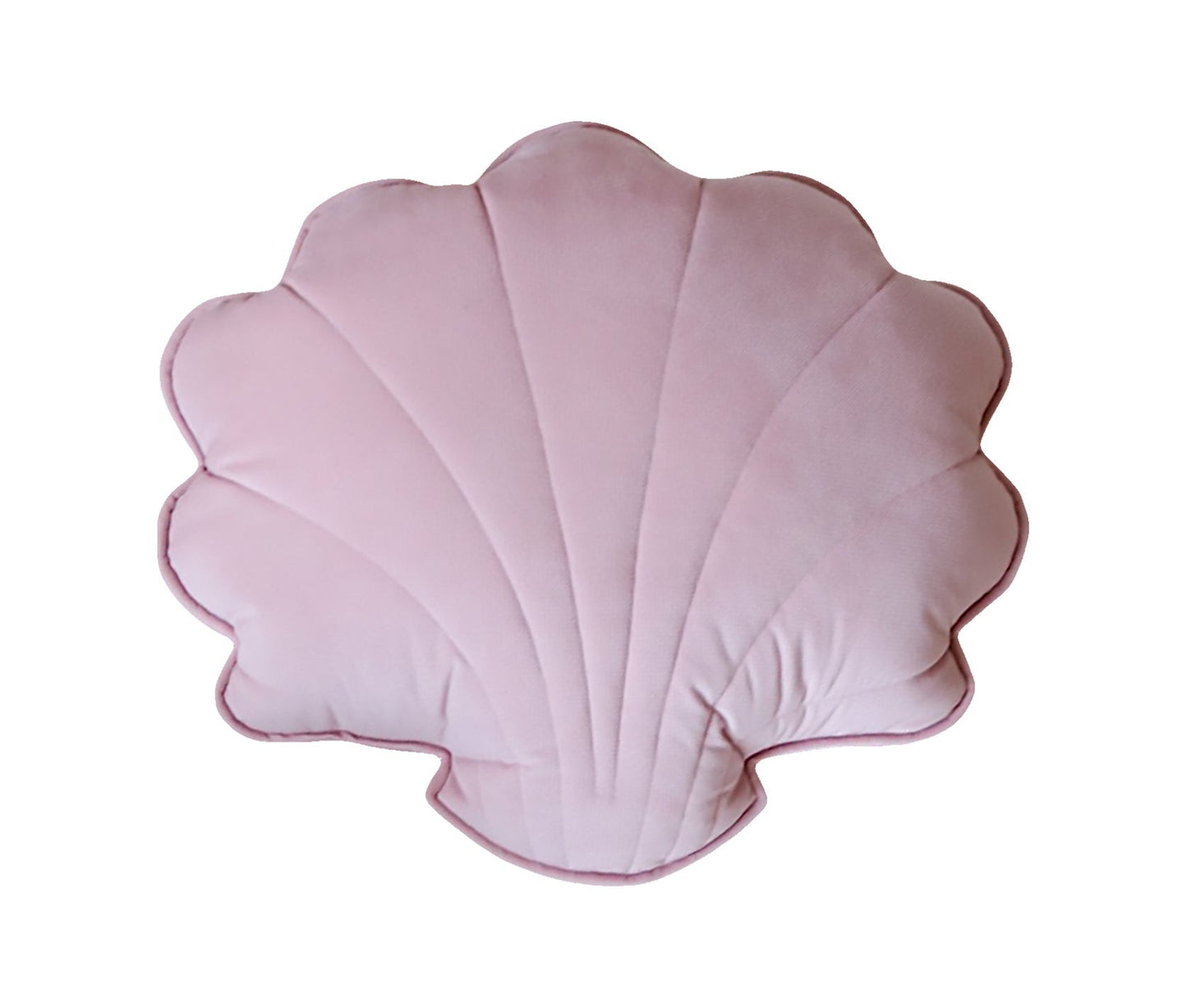 Large Velvet Soft Pink Shell Pillow