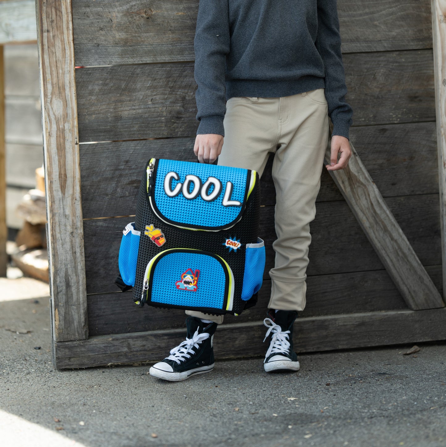 Student Backpack Electric Blue with Nimix Cool Set