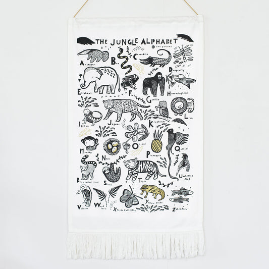 Jungle Alphabet Tapestry