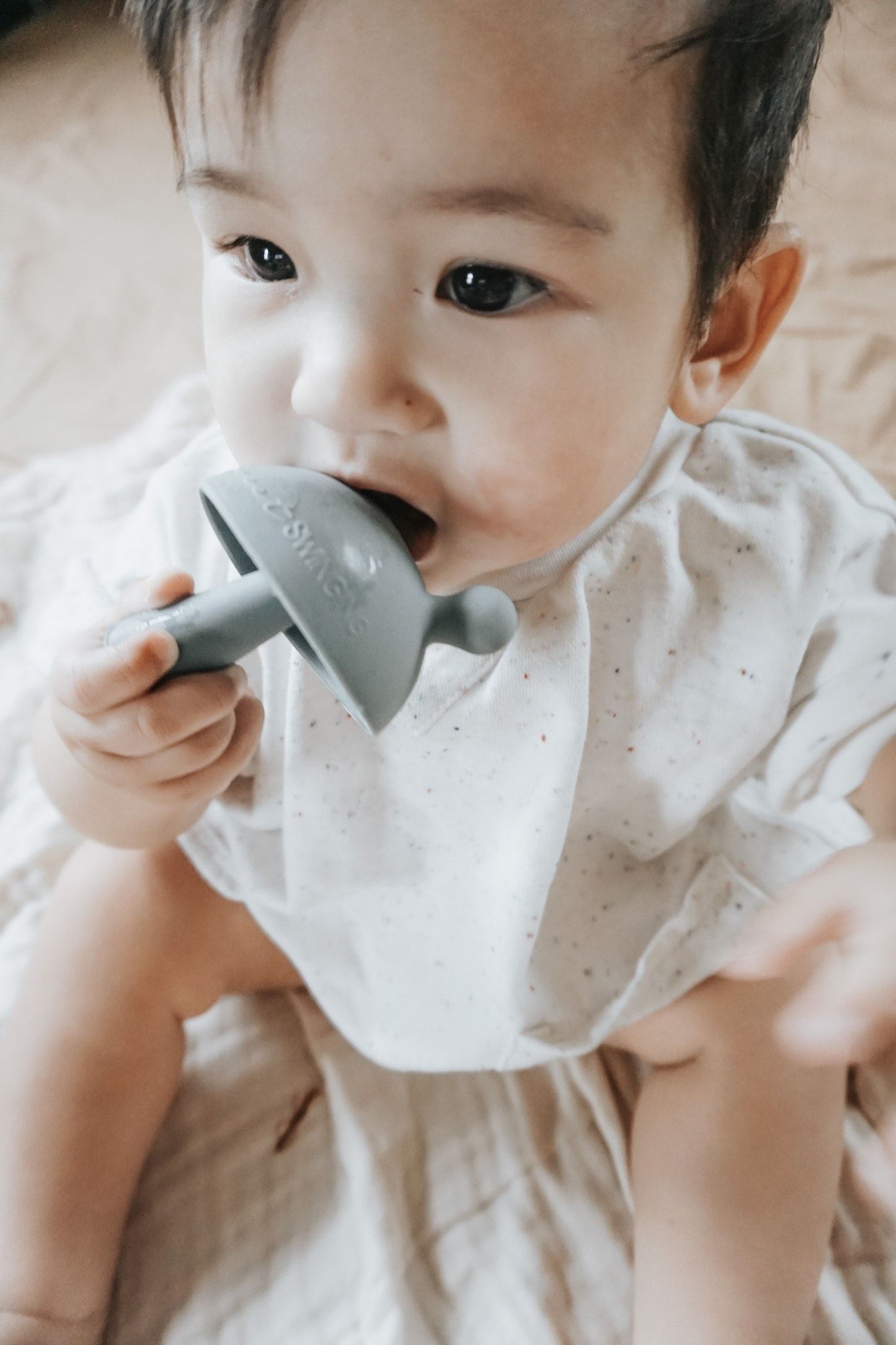 Mushroom Teether-Mauve