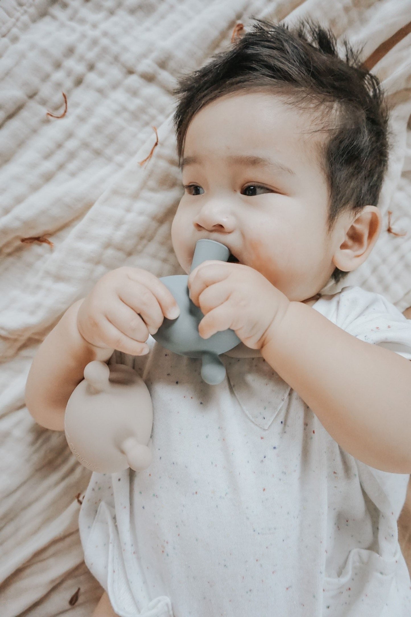 Mushroom Teether-Clay