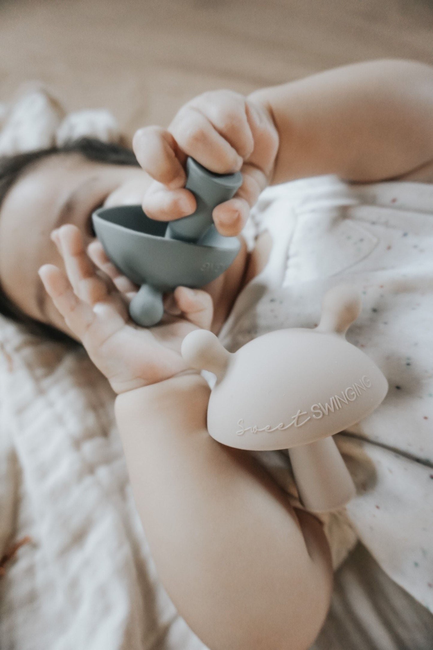 Mushroom Teether-Sand