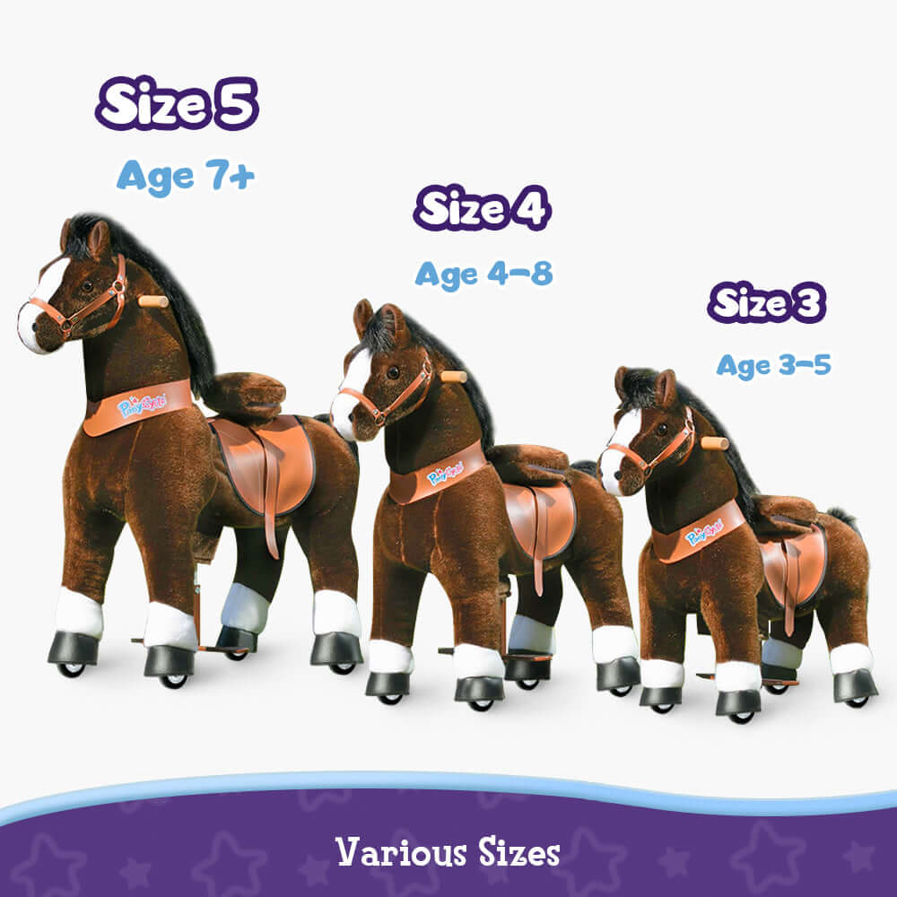 Model U Ride On Horse Toy Age 3-5 Chocolate